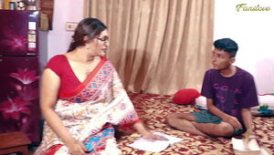 Indian desi MILF teacher seduced by teenage student during study time